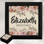 Bridesmaid Vorschlag Geschenk für individuelles Br Erinnerungskiste<br><div class="desc">Brauchen Sie ein einzigartiges Brautparty Geschenk? Geben Sie Ihren Jungfernhäusern einen personalisierten Schmuckkasten aus Holz! Dieses Geschenk ist perfekt für jede Braut, die will, ihre Wertschätzung für alles zu zeigen, was sie für ihren großen Tag tut. Das boho Blumendesign auf dieser Box ist perfekt für jede Hochzeitsfarbenpalette, und die Personalisierung...</div>