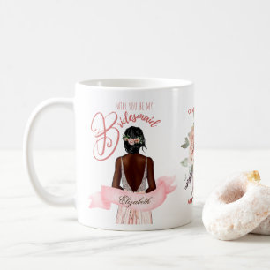 BRIDESMAID-VORSCHLAG GIFT Afrikanischer amerikanis Kaffeetasse