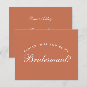 Bridesmaid Vorschlag Terracotta Haushalt Einfach b