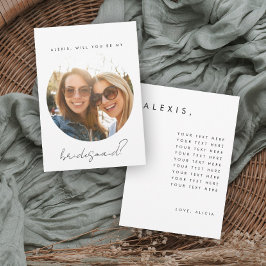 Bridesmaid-Vorschlagskarte Einladung