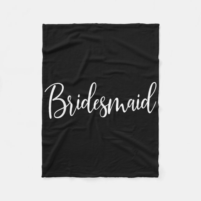 Bridesmaid Wedding Bachelorette Brautparty Fleecedecke (Vorderseite)
