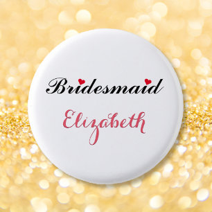 Bridesmaid Wedding Bridal Junggeselinnen-Abschied Button