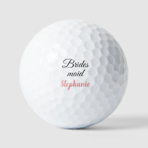 Bridesmaid Wedding Gift Individuelle Name Gastgesc Golfball