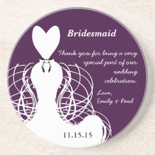 Bridesmaid Wedding Gown Untersetzer
