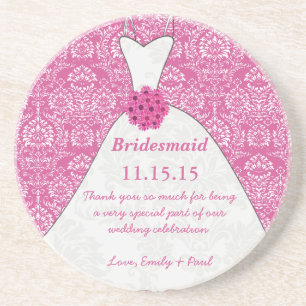 Bridesmaid Wedding Gown Untersetzer
