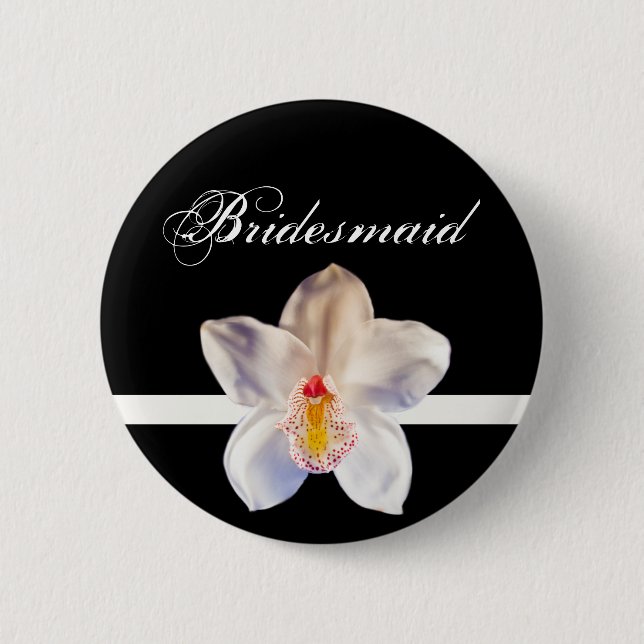 Bridesmaid Wedding ID Abzeichen Button (Vorderseite)