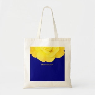 Bridesmaid Yellow Navy Blue Floral Niedlich Hochze Tragetasche