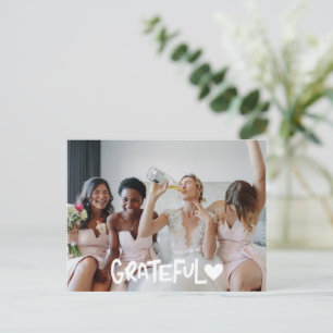 Bridesmaids Dankbares Foto Postkarte