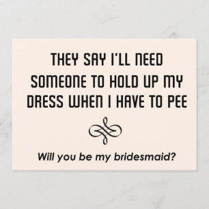 Bridesmaids Einladung Werden Sie meine Brautjungfr