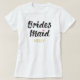 Bridesmaids Elegant Custom T-Shirt (Design vorne)