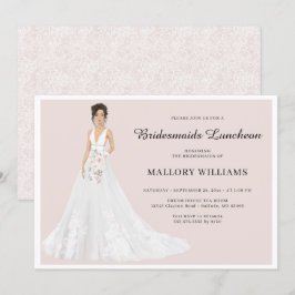 Bridesmaids Luncheon Bridal Gown Einladung