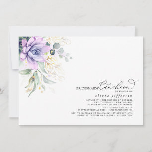 Bridesmaids Luncheon Succulents Brautparty Invi Einladung