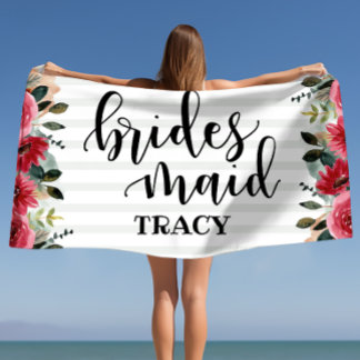 Bridesmaier' Geschenk Bachelorette Brautparty Gesc Strandtuch