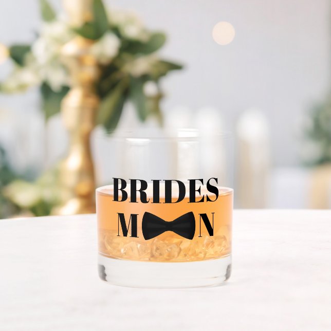 BRIDESMAN Black Krawatte Bogen Hochzeit stilvoll c Whiskyglas (Insitu (Hochzeit))