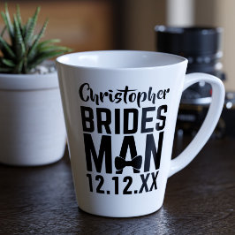Bridesman Gastgeschenk Hochzeit Latte Coffee Tasse