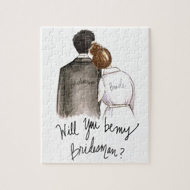 Bridesman? Puzzlespiel-kastanienbrauner (Vertikal)