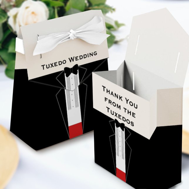Bridesmen Trauzeugen Wedding Danke You Tuxedo Geschenkschachtel (Von Creator hochgeladen)