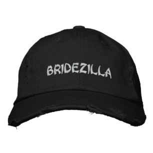 BRIDEZILLA Bride Stickereikappe Bestickte Kappe