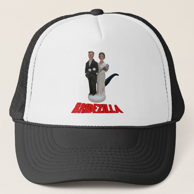 Bridezilla Funny Wedding T - Shirt oder Hat Truckerkappe (Vorderseite)