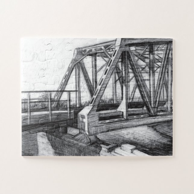 Bridge alter pencilart Monochrome (Horizontal)