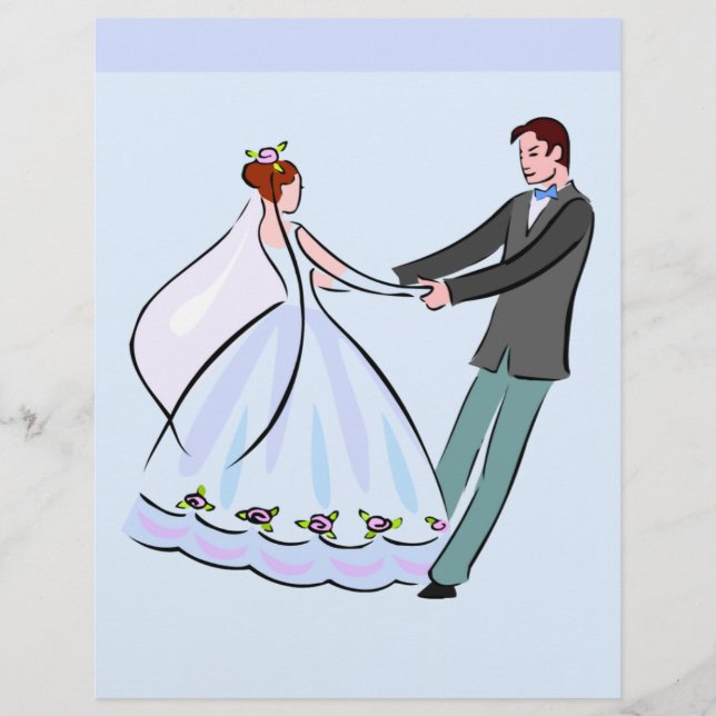 Bridge and Groom Scrapbook Paper (Vorderseite)