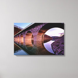Bridge Arches Sunset Stretched Canvas Print Leinwanddruck