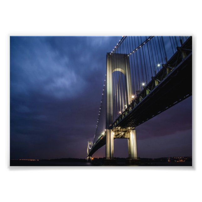 Bridge at Night Foto Print (Vorne)