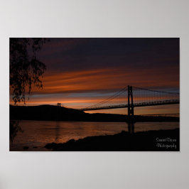 Bridge at Sunset 2 Poster