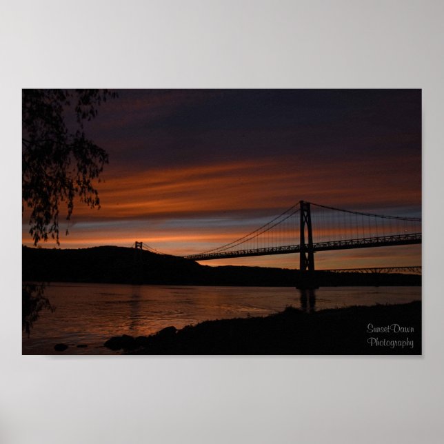 Bridge at Sunset 2 Poster (Vorne)