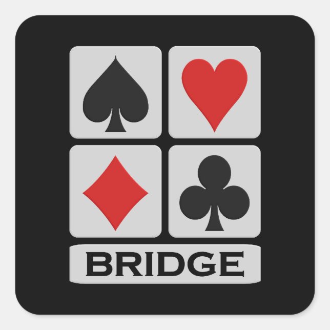 Bridge-Aufkleber Quadratischer Aufkleber (Vorderseite)