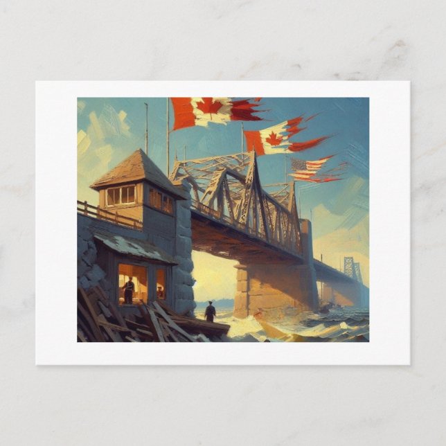 Bridge Canada USA, Postkarte (Vorderseite)