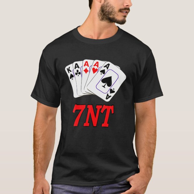Bridge Card Game 7 No Trump - Bridge Player Gesche T-Shirt (Vorderseite)