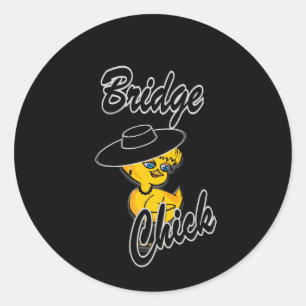 Bridge Chick #4 Runder Aufkleber
