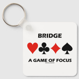 Bridge - ein Spiel mit Fokus-Duplikat-Bridge-Spaß Schlüsselanhänger