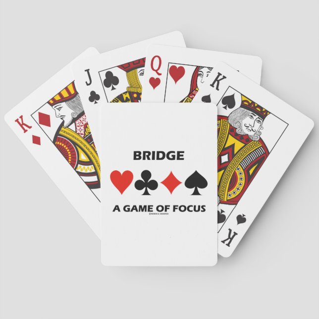 Bridge - ein Spiel mit Fokus-Duplikat-Bridge-Spaß Spielkarten (Rückseite)