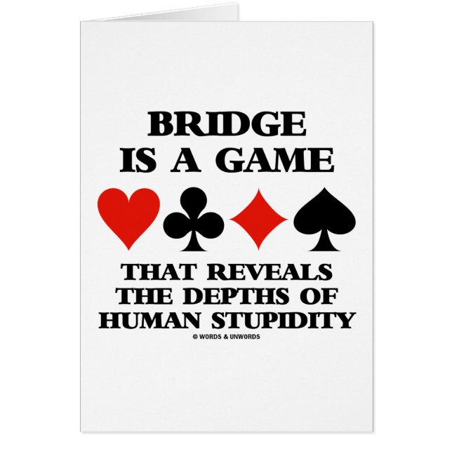 Bridge Est Un Jeu Qui Révèle Des Profondeurs De St (Devant)