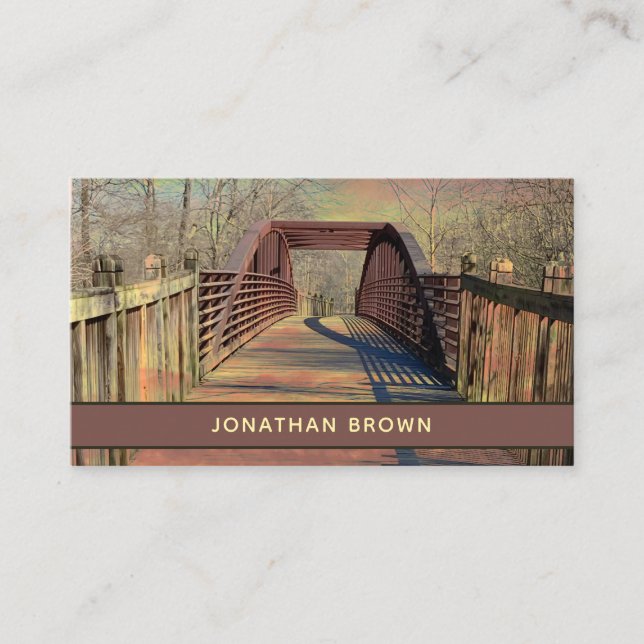 Bridge Foto Business Card Visitenkarte (Vorderseite)
