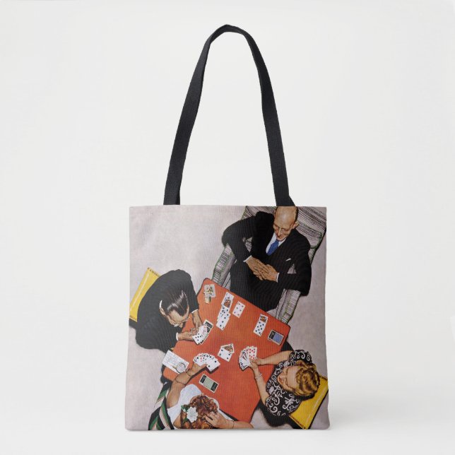 Bridge Game von Norman Rockwell Tasche (Vorderseite)