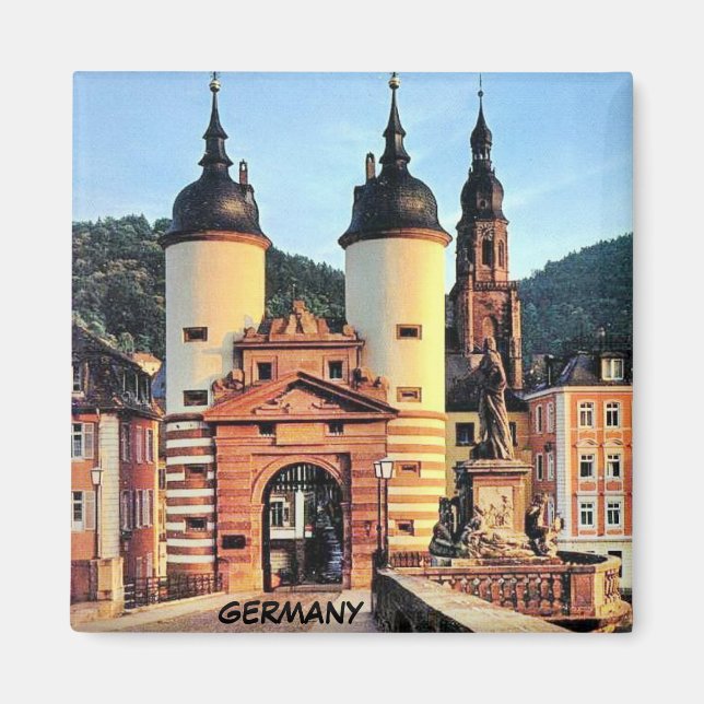 BRIDGE GATE, HEIDELBERG DEUTSCHLAND MAGNET (Vorne)