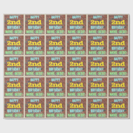 Bridge Graffiti Inspiriert 2. Geburtstag + Name Geschenkpapier