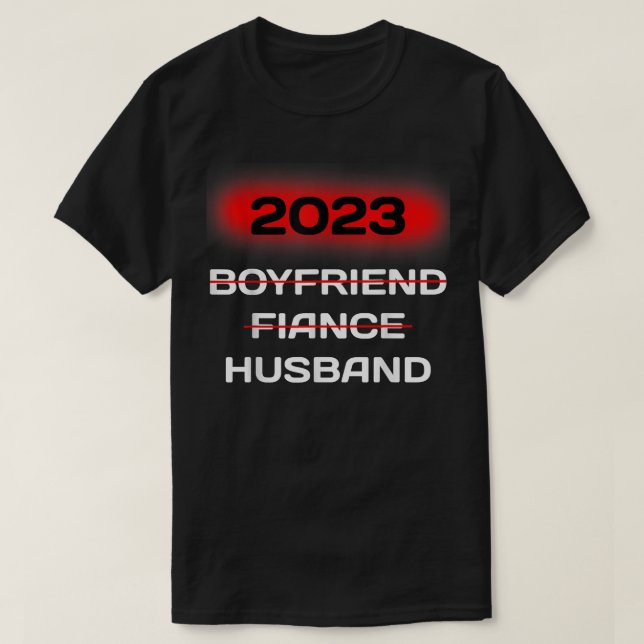 Bridge & Groom Couples Boyfriend Verlobte Husband  T-Shirt (Design vorne)