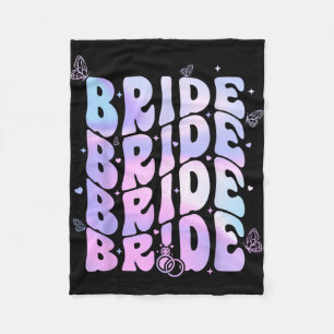 Bridge I Do Crew Retro Groovy Junggeselinnen-Absch Fleecedecke