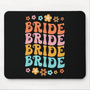 Bridge I Do Crew Retro Groovy Junggeselinnen-Absch Mousepad
