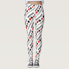 Bridge ist ein Schlachtfeld mit vier Karten Anzüge Leggings