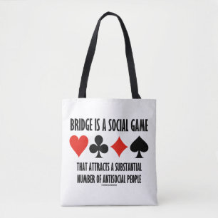Bridge ist ein soziales Spiel Attraktionen antisoz Tasche