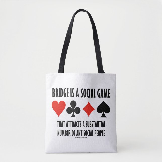 Bridge ist ein soziales Spiel Attraktionen antisoz Tasche (Vorderseite)