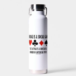 Bridge ist ein soziales Spiel Attraktionen antisoz Trinkflasche