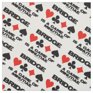 Bridge ist ein Spiel der Minutiae 4 Anzug Spaß Stoff