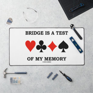 Bridge ist ein Test für die vier Speicherkarten-An Schreibtischunterlage