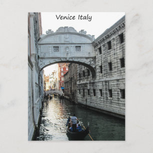 Bridge of Sighs Venice Postkarte